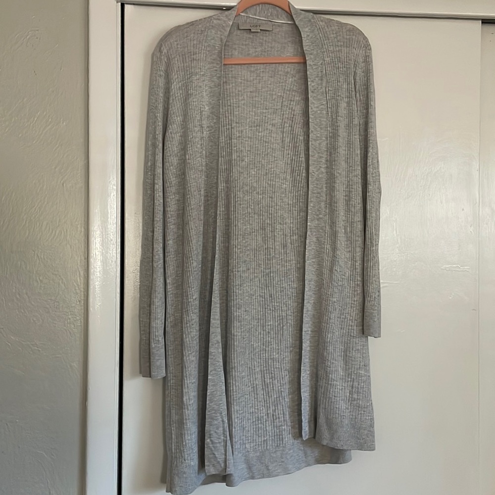 Loft ribbed cardigan M
